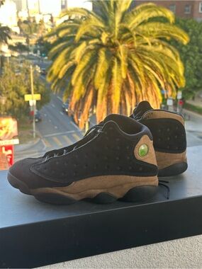 Air Jordan 13 Retro Olive 414571-006 Black Suede Men’s Size 11